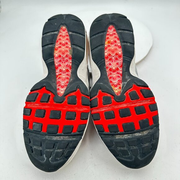 Nike Air Max 95 Men Size 8  DH9792-100 Chile Red Japan Plum Blossom Grey Shoes - Picture 8 of 11